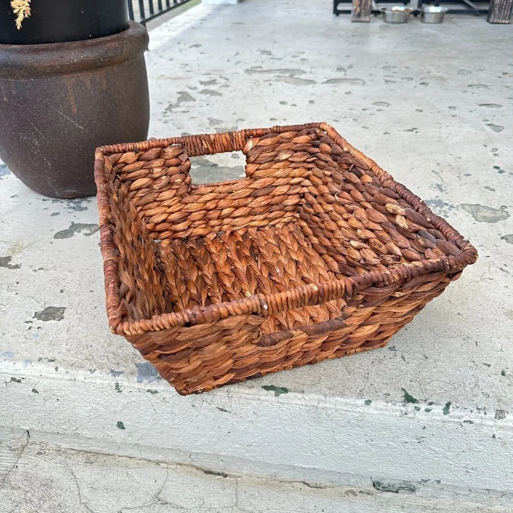 Woven Hyacinth Storage Basket